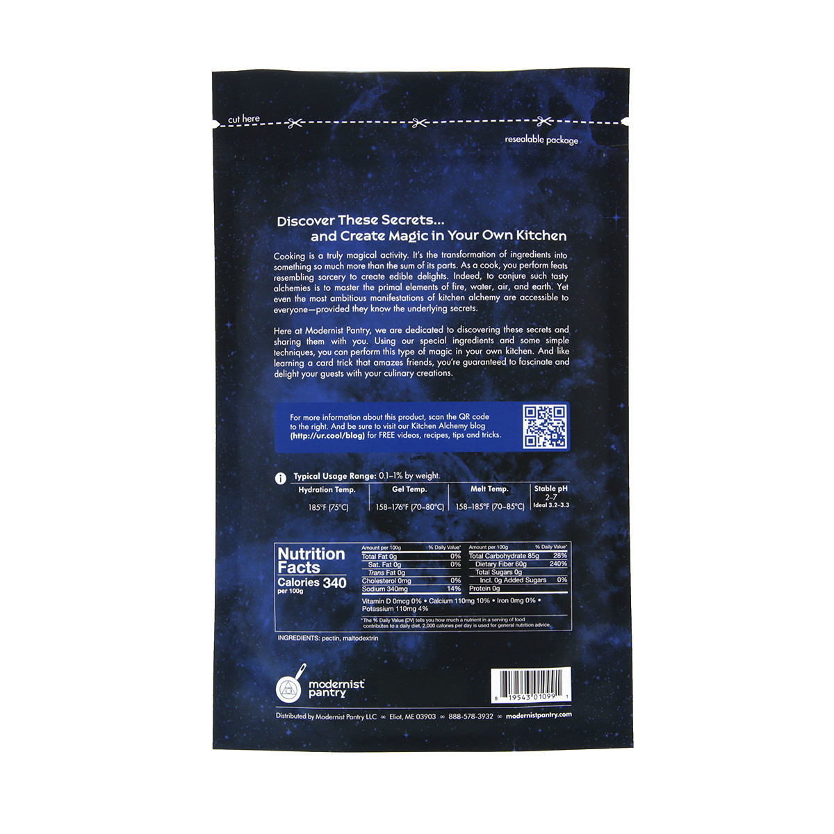 Rapid Set High Methoxyl (HM) Pectin Modernist Pantry, LLC