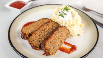 Home Style Plant-Based Meatloaf