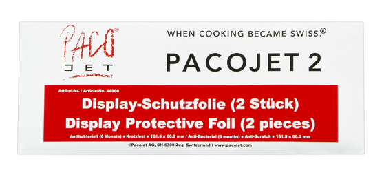 PACOJET Protective Foil for Pacojet 2 Display - 2 pack