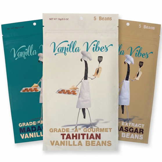 Vanilla Vibes Madagascar & Tahitian Vanilla Bean Value Pack