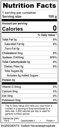 Sodium Hexametaphosphate Modernist Pantry Llc