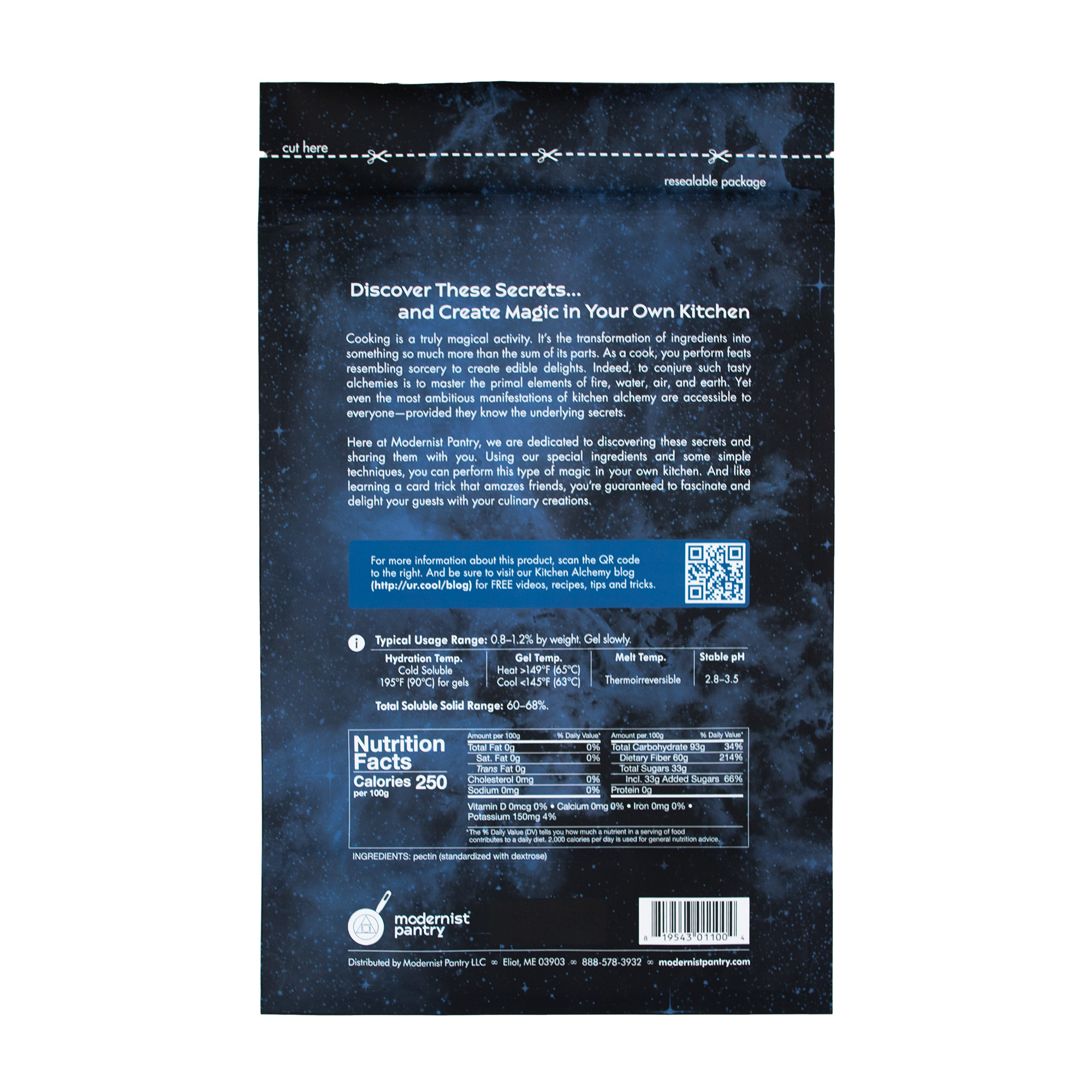 Slow Set High Methoxyl (HM) Pectin Modernist Pantry, LLC