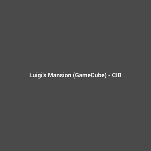 Luigi's Mansion (GameCube) - CIB