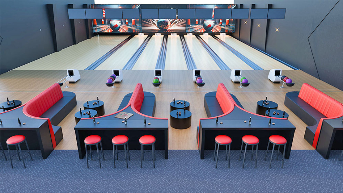Bowling Entertainment Meets Modern Line Furniture Bowling Entertainment Meets Modern Line Furniture