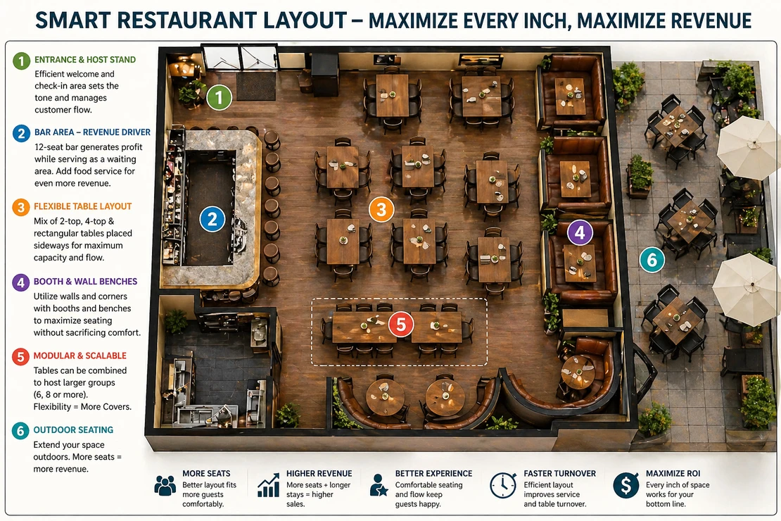 How to Turn Every Inch of Your Restaurant Into Revenue.