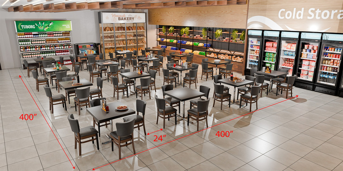 Where to Start When Furnishing Food Courts and Cafeterias with Tables and Chairs