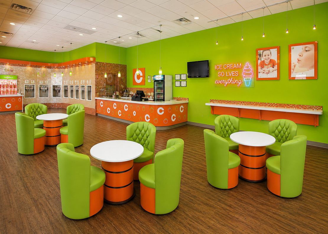 How the Right Furniture Colors Can Make Ice Cream and Yogurt Shops Stand Out