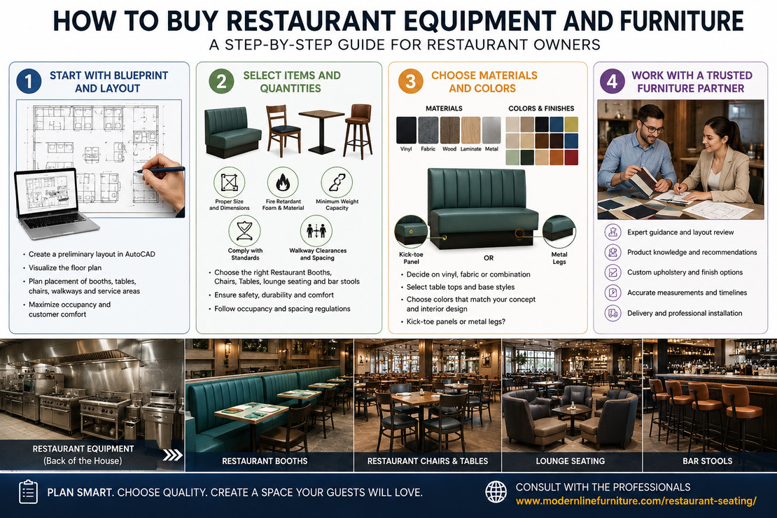 How to Buy Restaurant Equipment and Furniture a Step-By-Step Guide For Restaurant Owners