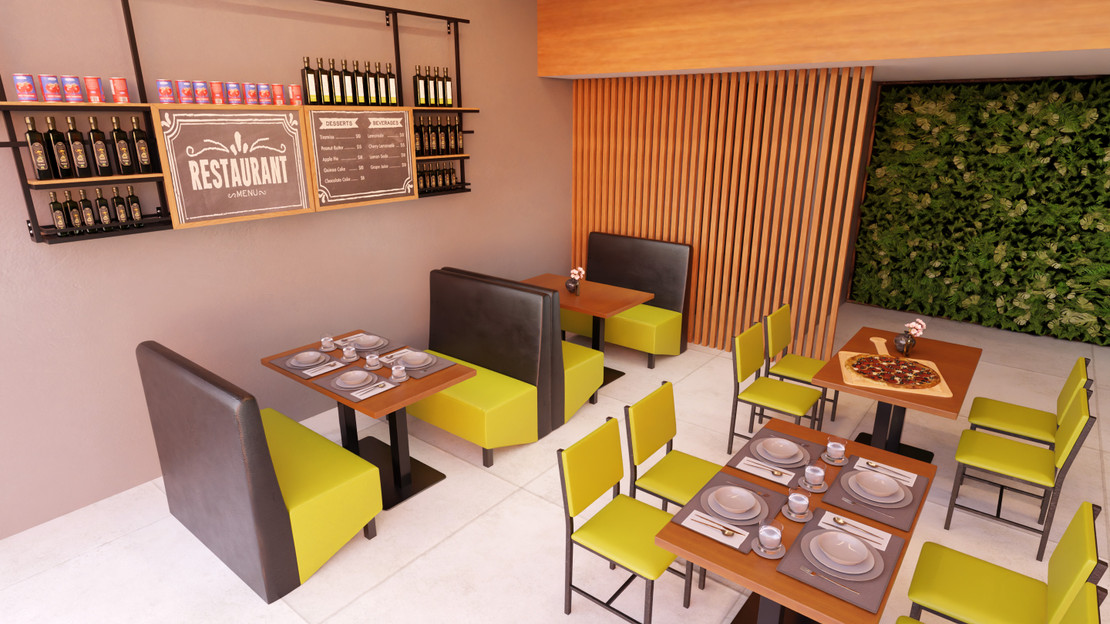 How to Furnish Your Pizzeria Today with Vibrant Colors