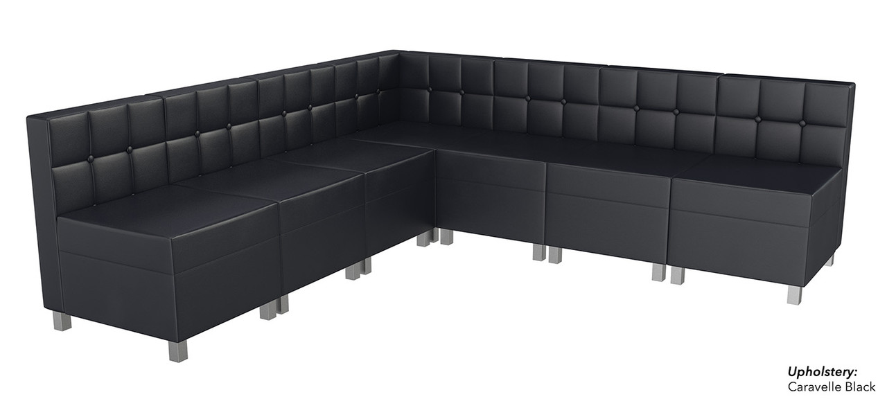 Quick Ship Ready - 9049X Modular Armless Sectional Sofa - Tufted