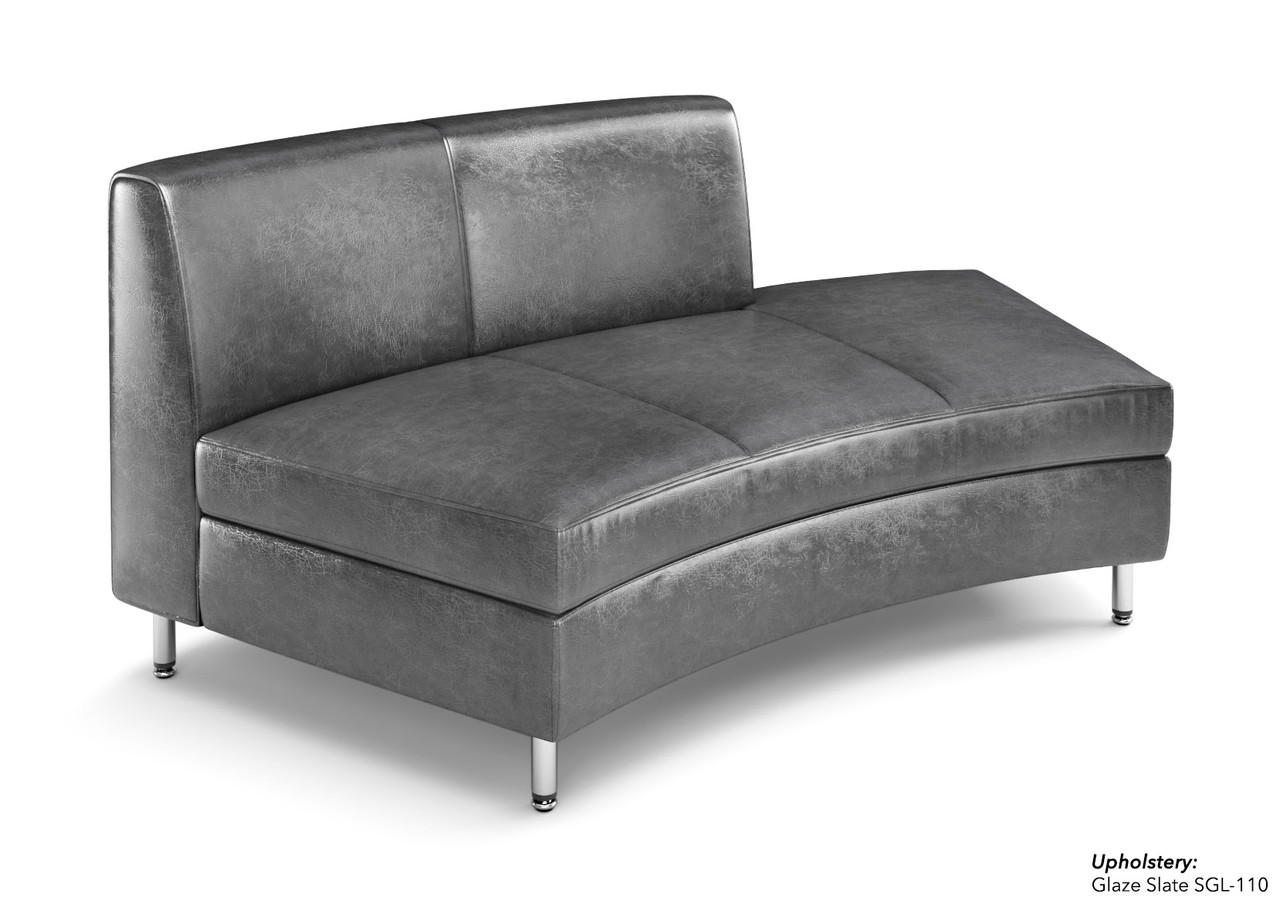 8005 Open Back Curved Chaise - ModernLineFurniture®