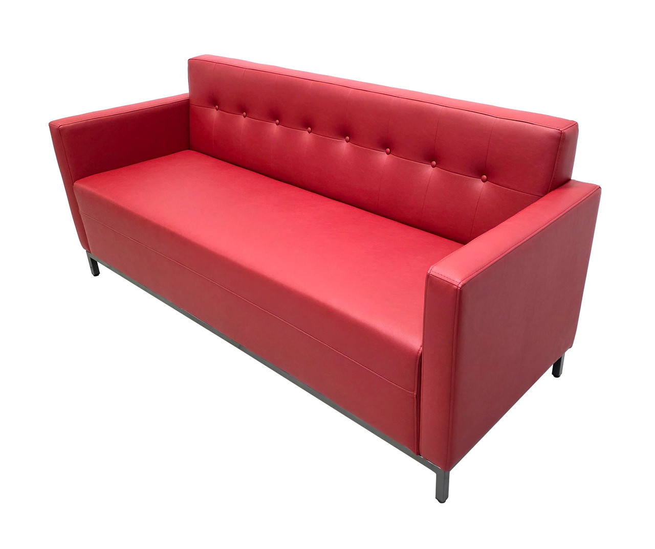 Modern Button Tufted Sofa (2 Sizes Available - Made in USA) Modern Button Tufted Sofa (2 Sizes Available - Made in USA)