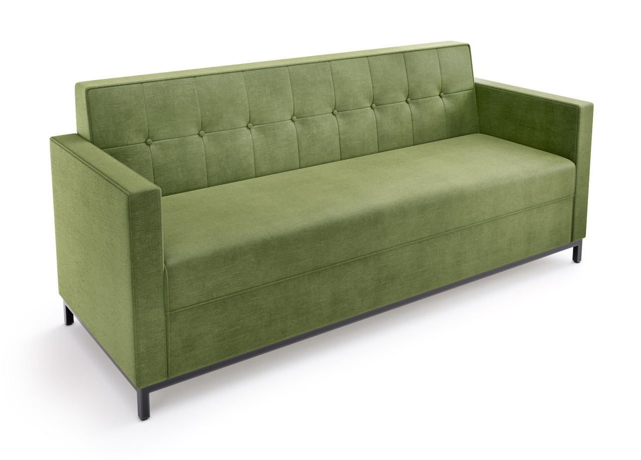 Modern Button Tufted Sofa (2 Sizes Available - Made in USA) Modern Button Tufted Sofa (2 Sizes Available - Made in USA)