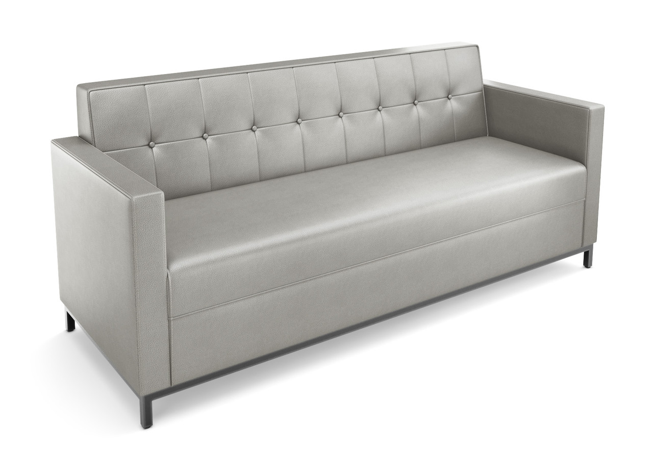 Modern Button Tufted Sofa (2 Sizes Available - Made in USA) Modern Button Tufted Sofa (2 Sizes Available - Made in USA)