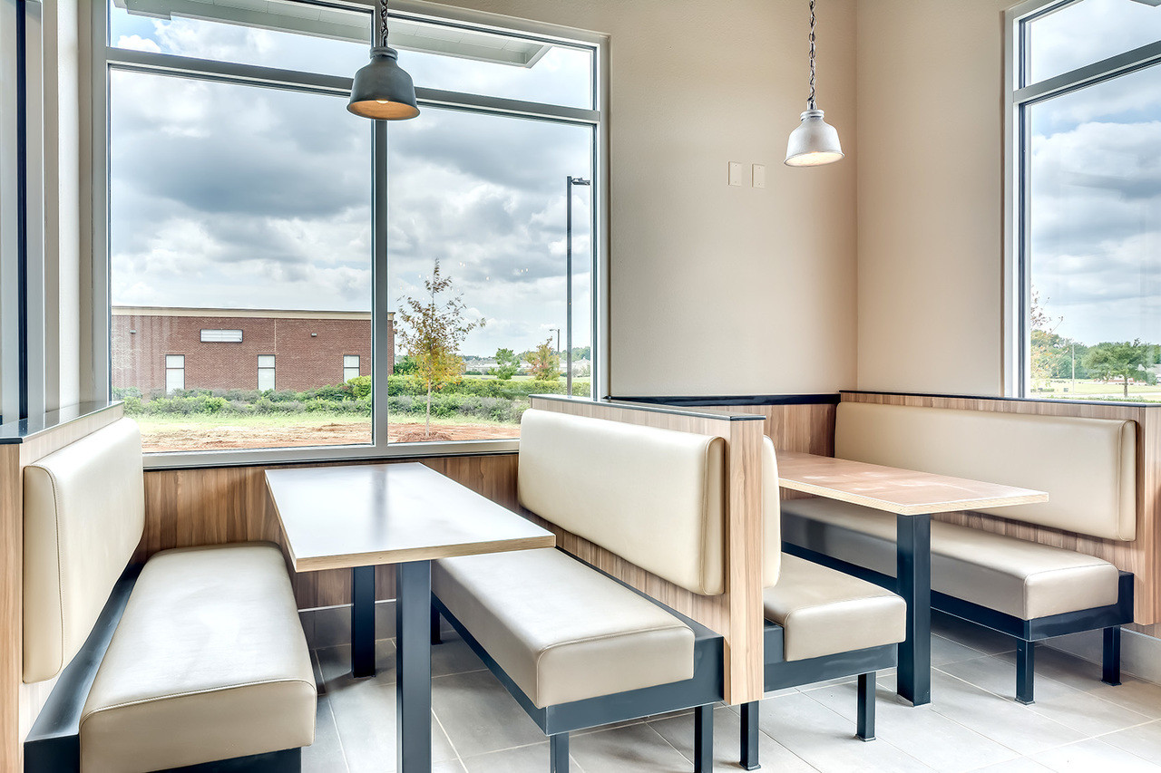 Booth and Optional Tables (Made in USA) - Restaurant Complete Interior Solution - 2