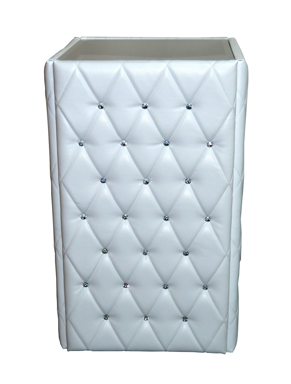Bar Height 42" - Tufted Front Panel - Acrylic Top - Event Table