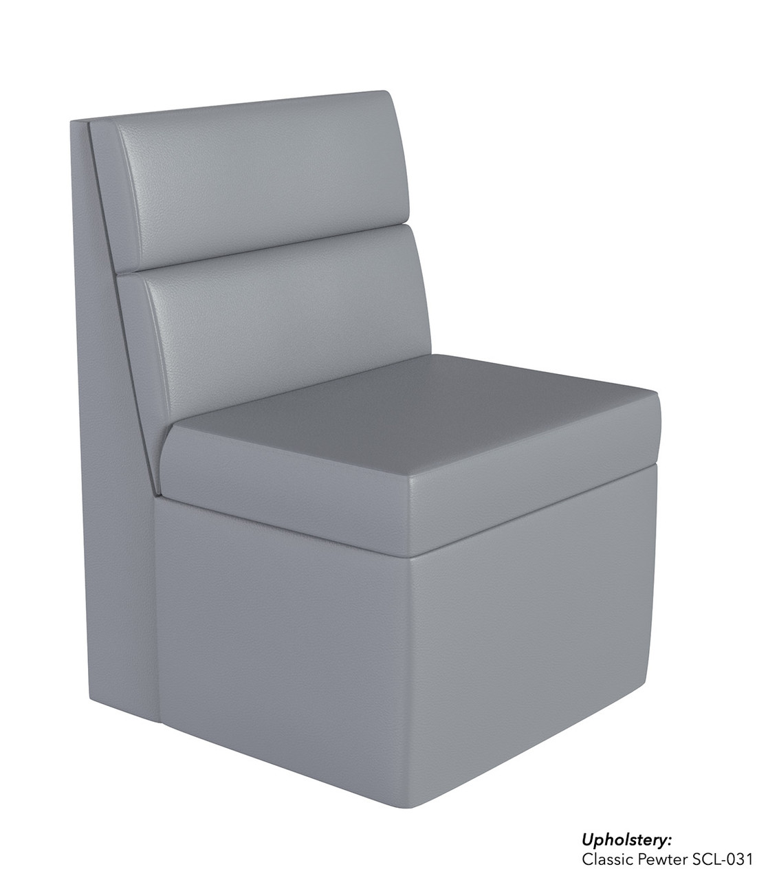 601 Restaurant Modular Booth - Armless Chair - Made in USA
