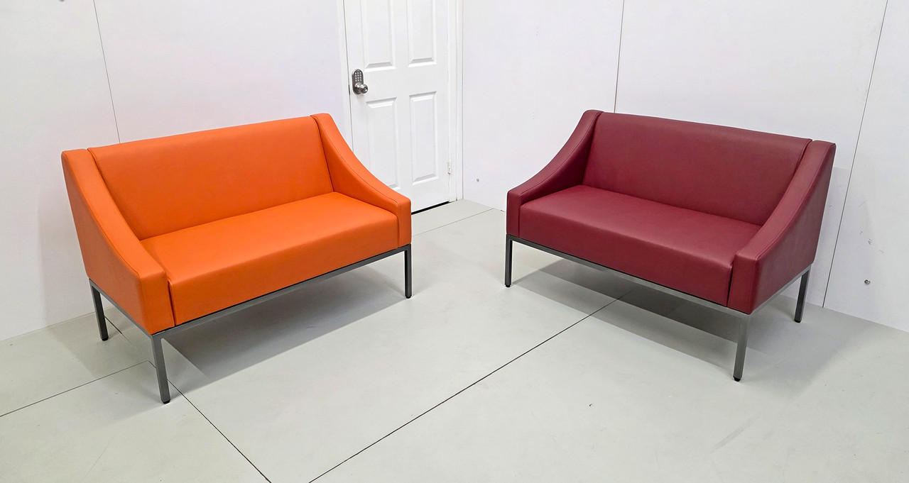 Leon Sofa - Fully Welded Gunmetal Steel Frame - Made in USA Leon Sofa - Fully Welded Gunmetal Steel Frame - Made in USA