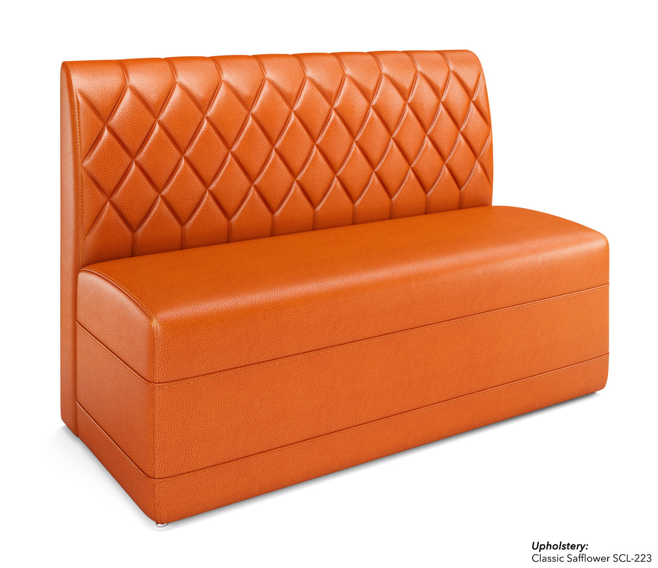 Traditional Restaurant Booth with Diamond Tufted Back Style - Fully Customizable - 100% Handcrafted In USA Traditional Restaurant Booth with Diamond Tufted Back Style - Fully Customizable - 100% Handcrafted In USA