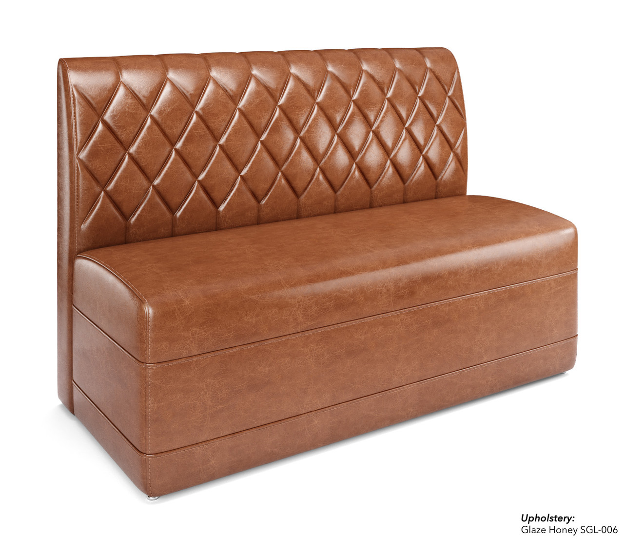 Traditional Restaurant Booth with Diamond Tufted Back Style - Fully Customizable - 100% Handcrafted In USA Traditional Restaurant Booth with Diamond Tufted Back Style - Fully Customizable - 100% Handcrafted In USA