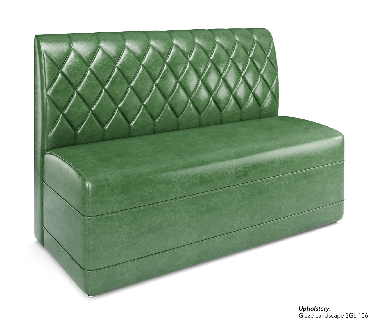Traditional Restaurant Booth with Diamond Tufted Back Style - Fully Customizable - 100% Handcrafted In USA Traditional Restaurant Booth with Diamond Tufted Back Style - Fully Customizable - 100% Handcrafted In USA