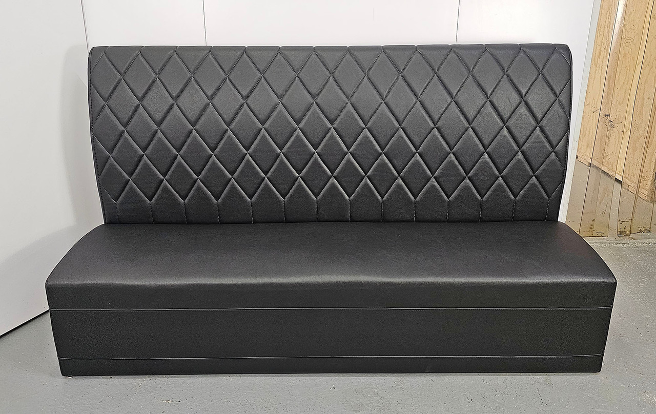 Traditional Restaurant Booth with Diamond Tufted Back Style - Fully Customizable - 100% Handcrafted In USA Traditional Restaurant Booth with Diamond Tufted Back Style - Fully Customizable - 100% Handcrafted In USA