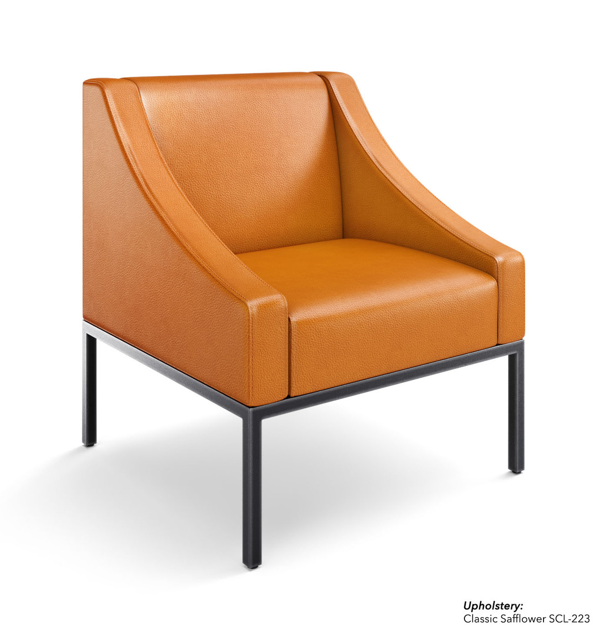 Modern Chair - Fully Welded Gunmetal Frame - Made in USA Modern Chair - Fully Welded Gunmetal Frame - Made in USA