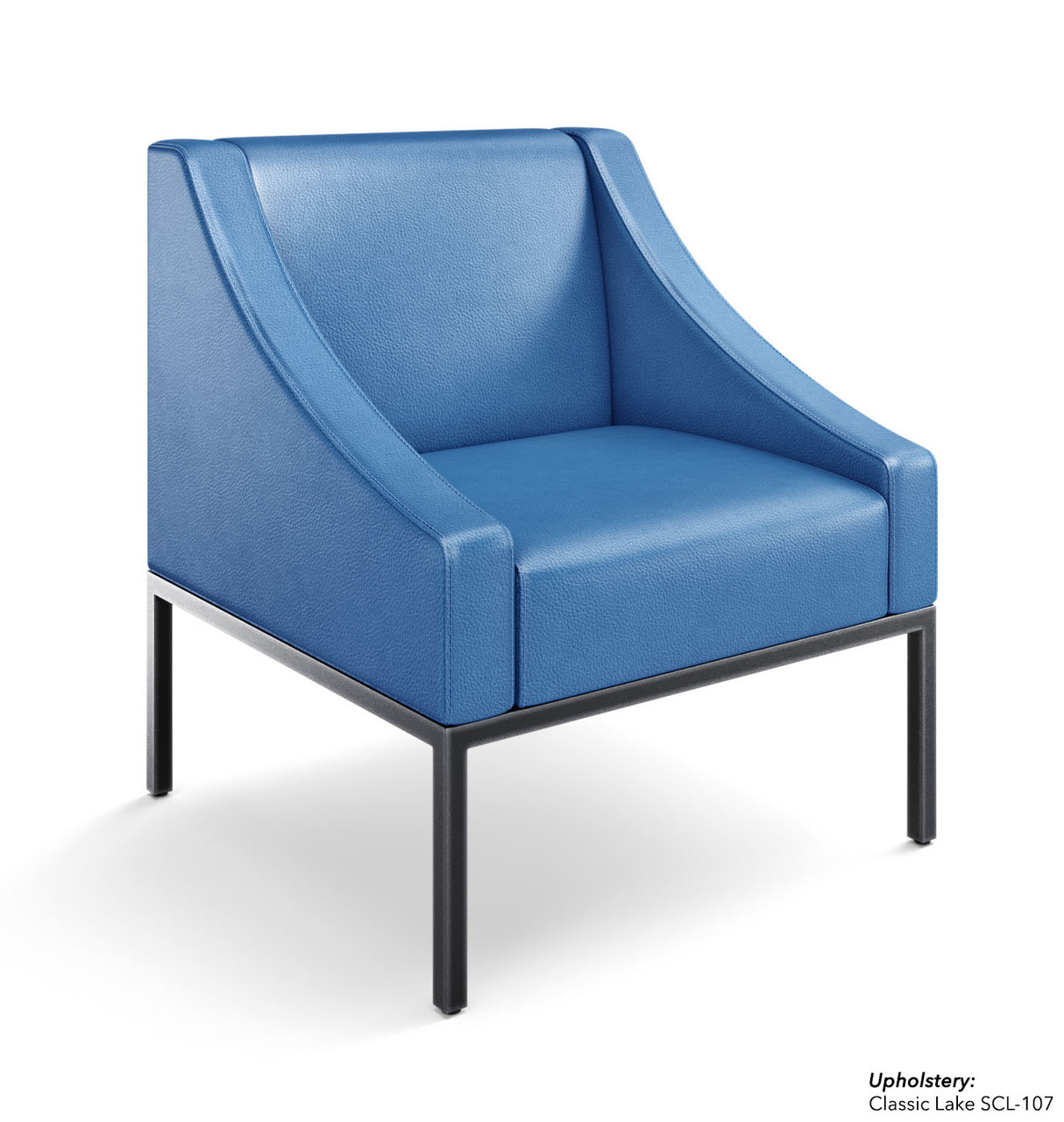 Modern Chair - Fully Welded Gunmetal Frame - Made in USA Modern Chair - Fully Welded Gunmetal Frame - Made in USA