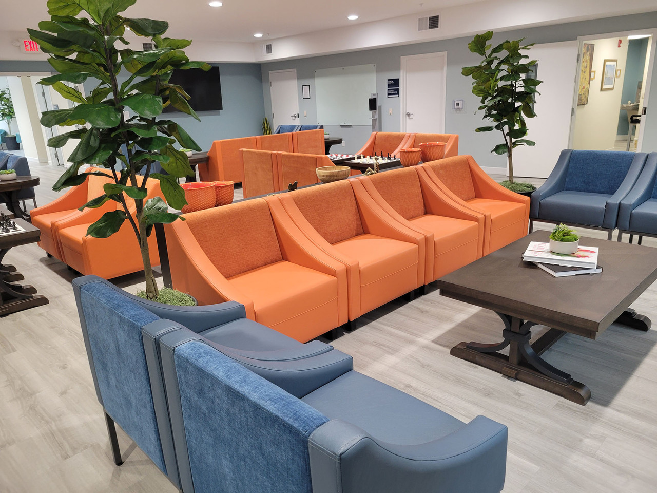 Modern Chair - Fully Welded Gunmetal Frame - Made in USA Modern Chair - Fully Welded Gunmetal Frame - Made in USA