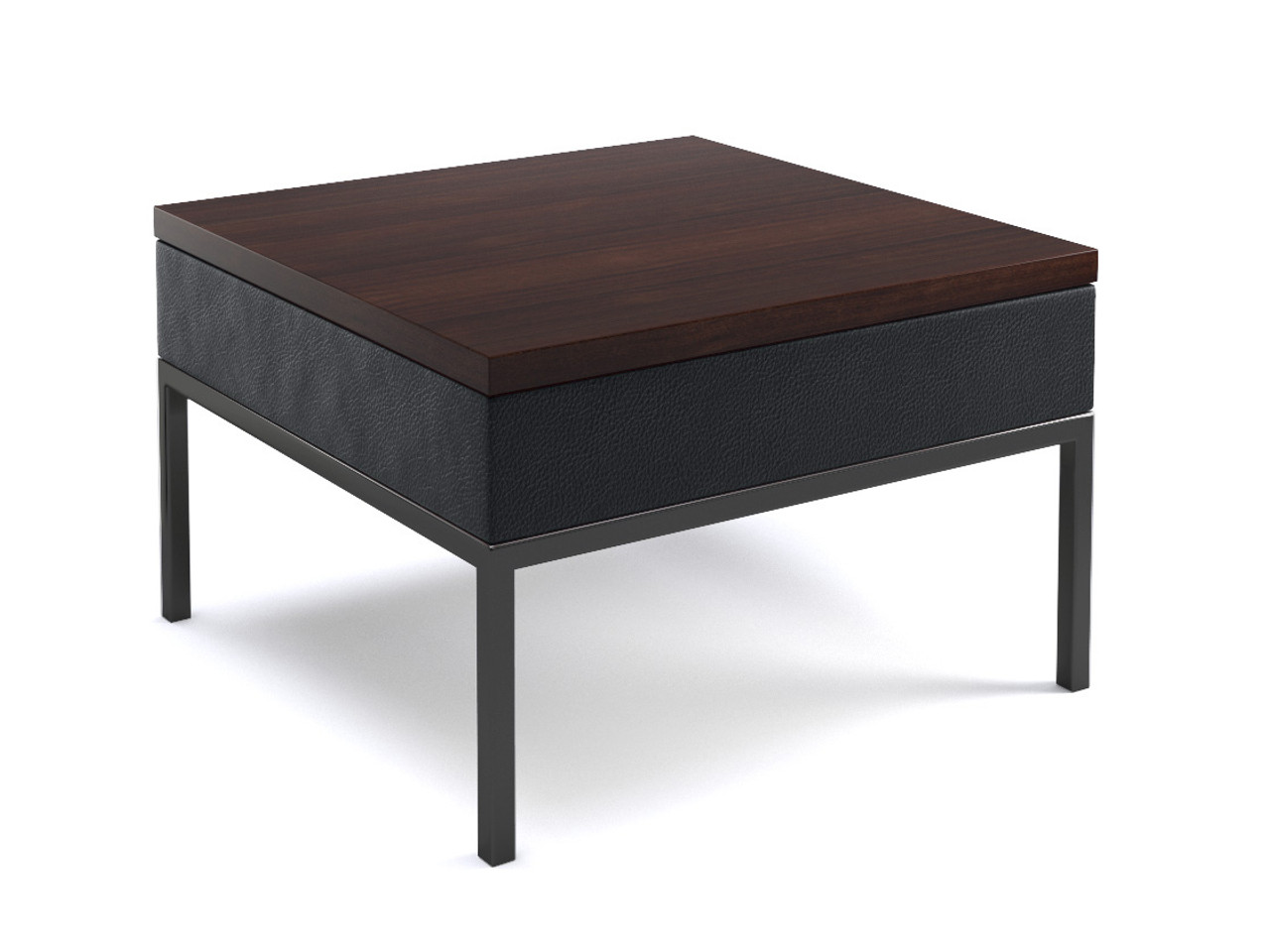 Modern Occasional Side Table - Fully Welded Dark Gunmetal Steel Frame - Made in USA Modern Occasional Side Table - Fully Welded Dark Gunmetal Steel Frame - Made in USA