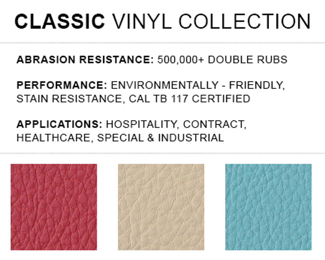 Classic Vinyl Collection (500K Double Rubs) - ModernLineFurniture®
