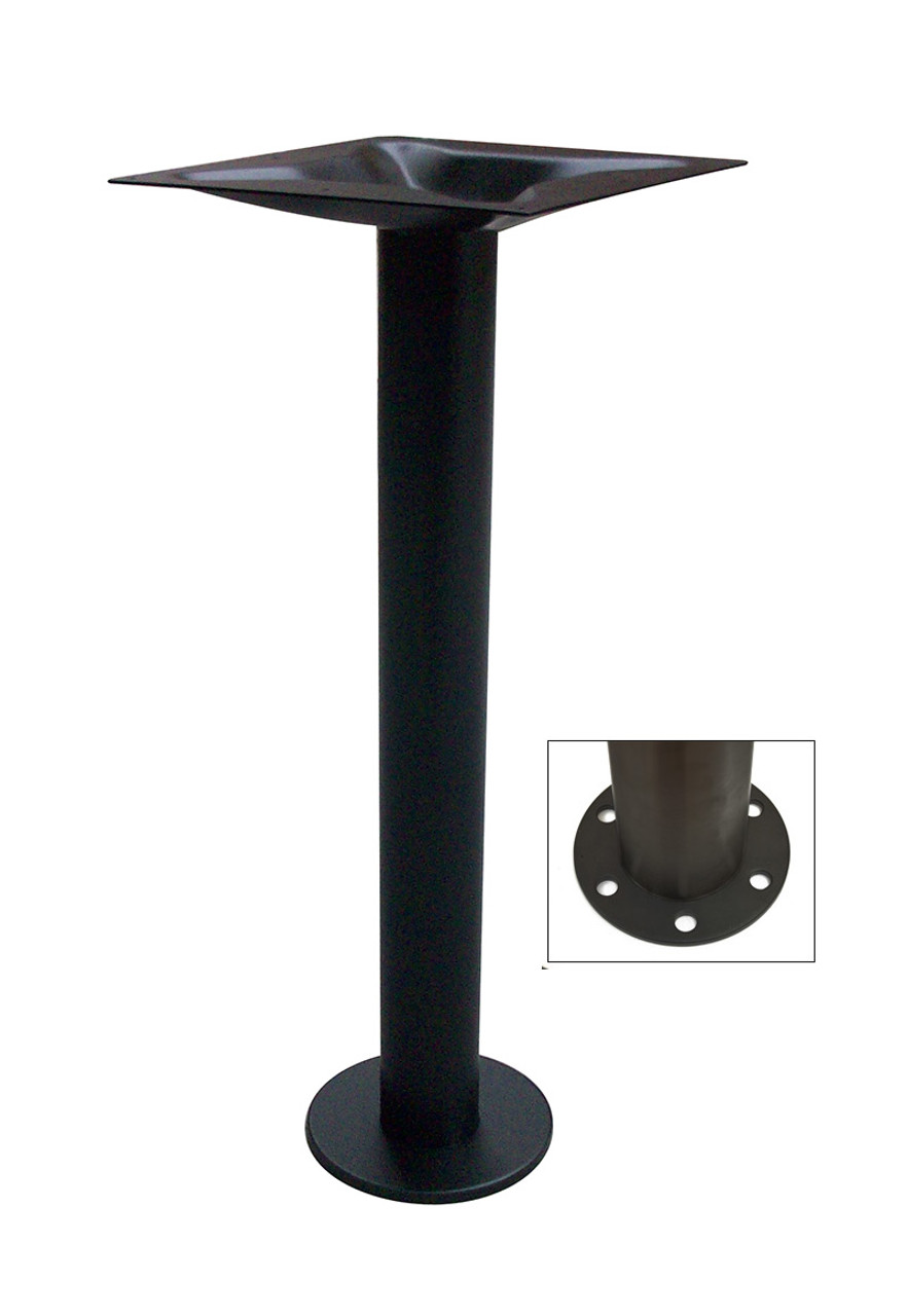 Black Finish - Bolt Down Base - Dining or Bar Height Black Finish - Bolt Down Base - Dining or Bar Height