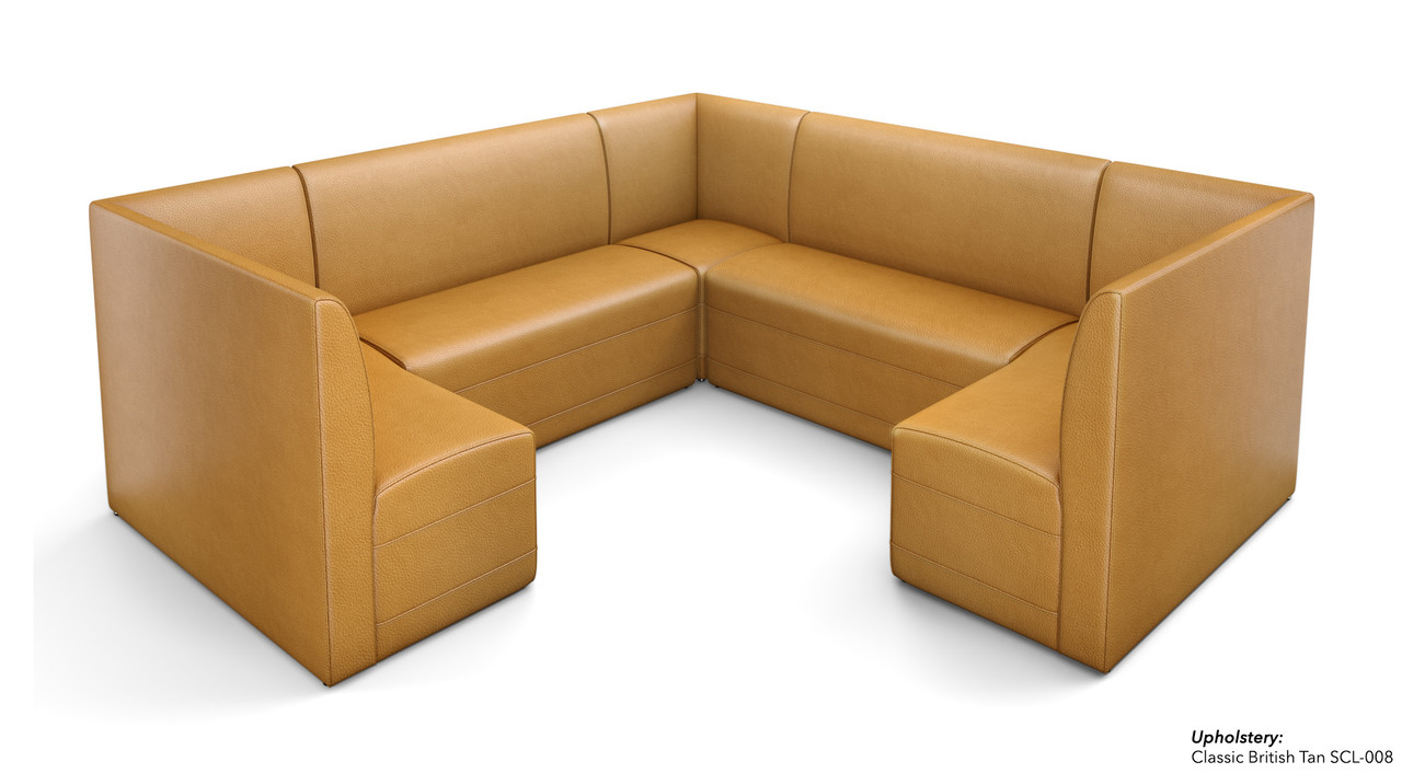 Restaurant 3/4 Circle Booth Seating  - Contract Grade - Premium Performance Upholstery - 100% Handcrafted In USA Restaurant 3/4 Circle Booth Seating  - Contract Grade - Premium Performance Upholstery - 100% Handcrafted In USA