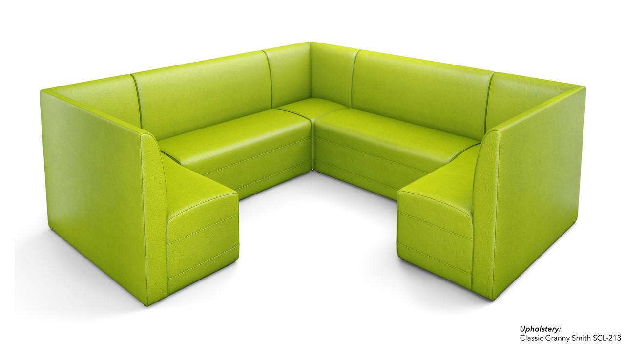 Restaurant 3/4 Circle Booth Seating  - Contract Grade - Premium Performance Upholstery - 100% Handcrafted In USA Restaurant 3/4 Circle Booth Seating  - Contract Grade - Premium Performance Upholstery - 100% Handcrafted In USA