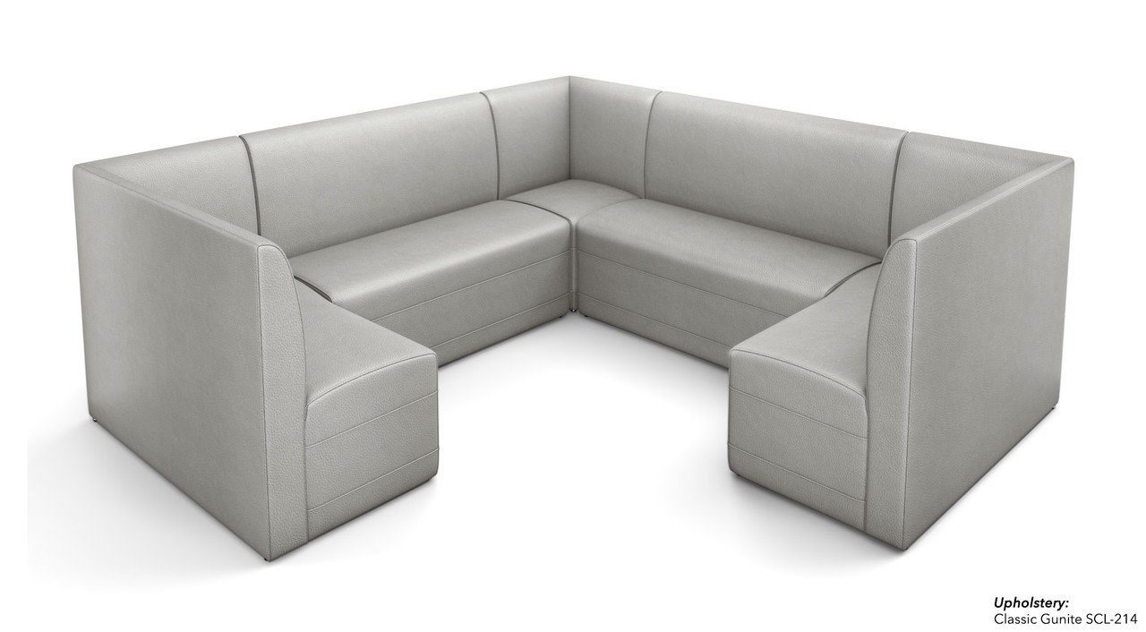 Restaurant 3/4 Circle Booth Seating  - Contract Grade - Premium Performance Upholstery - 100% Handcrafted In USA Restaurant 3/4 Circle Booth Seating  - Contract Grade - Premium Performance Upholstery - 100% Handcrafted In USA