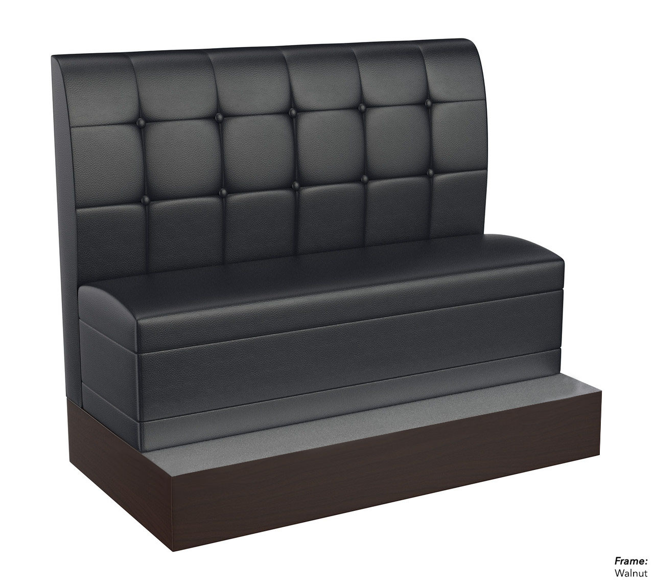 Black Bar Height Booth - Fully Customizable - 100% Handcrafted In USA Black Bar Height Booth - Fully Customizable - 100% Handcrafted In USA