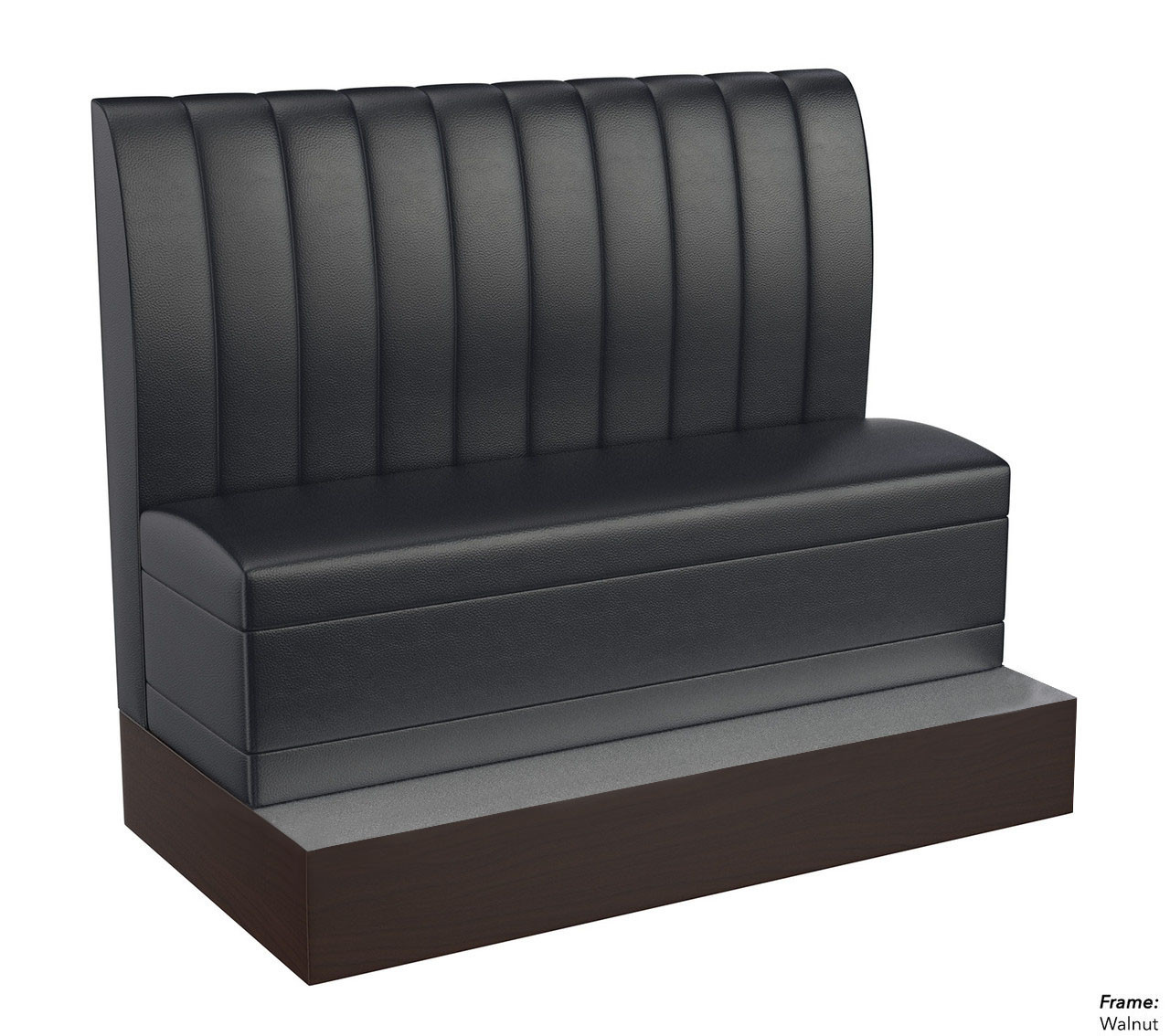 Black Bar Height Booth - Fully Customizable - 100% Handcrafted In USA Black Bar Height Booth - Fully Customizable - 100% Handcrafted In USA