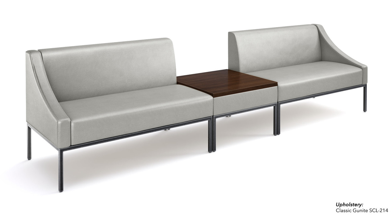 Long Leon Sofa - Fully Welded Gunmetal Steel Frame - Optional Center Table - Made in USA Long Leon Sofa - Fully Welded Gunmetal Steel Frame - Optional Center Table - Made in USA