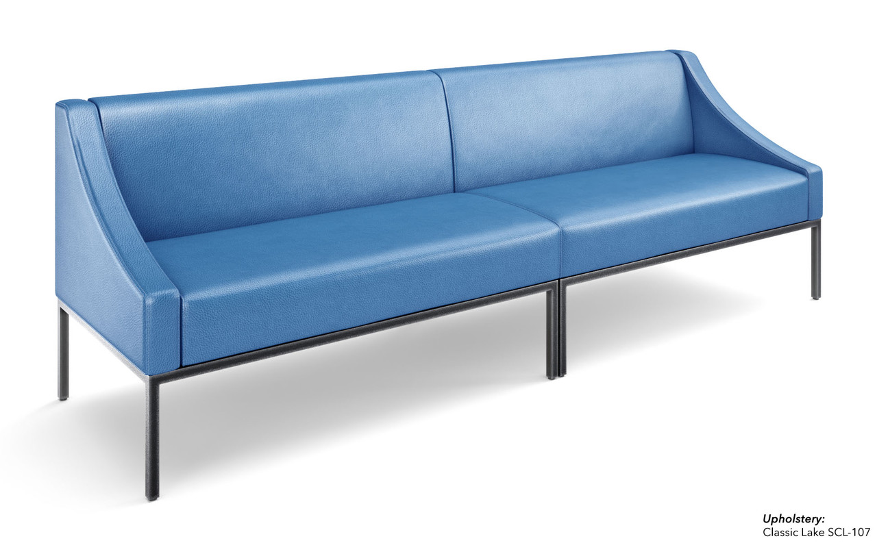 Long Leon Sofa - Fully Welded Gunmetal Steel Frame - Optional Center Table - Made in USA Long Leon Sofa - Fully Welded Gunmetal Steel Frame - Optional Center Table - Made in USA