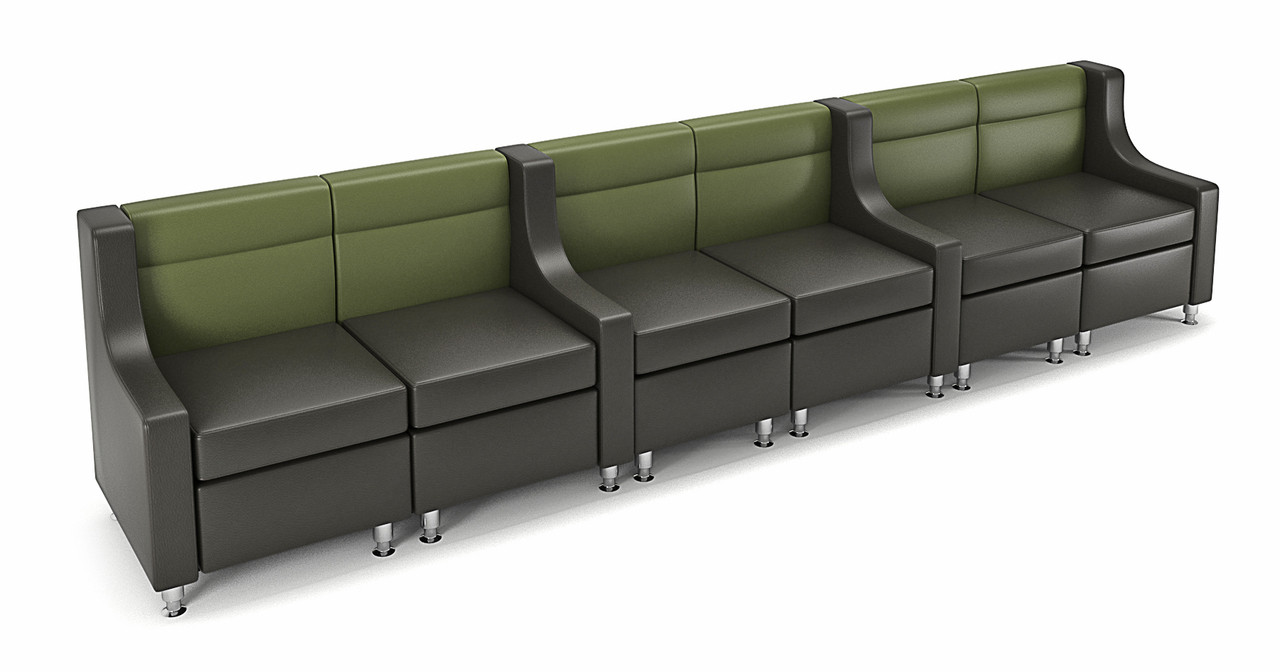 9070 Modular Sofa Seating With Privacy Arms Made In Usa