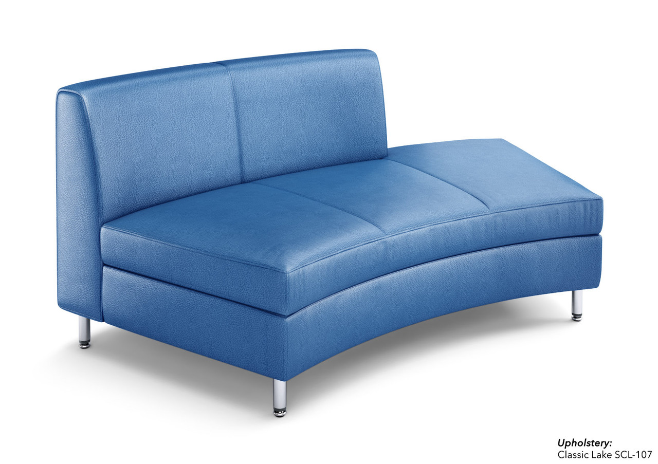 8005 Open Back Curved Chaise - ModernLineFurniture®