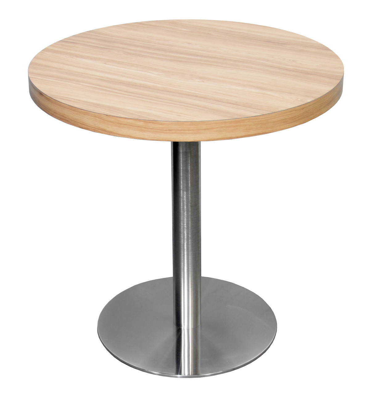 Dining / Bar Height - Brushed Steel / Black Matte -Round Indoor / Outdoor Table Base Dining / Bar Height - Brushed Steel / Black Matte -Round Indoor / Outdoor Table Base