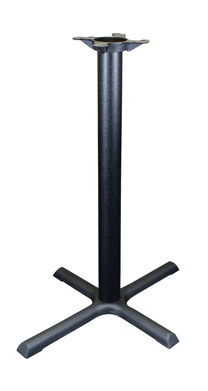 Dining / Bar Height - Crisscross Black Iron Cast Base or Outdoor-Ready Zinc Undercoat Black Dining / Bar Height - Crisscross Black Iron Cast Base or Outdoor-Ready Zinc Undercoat Black
