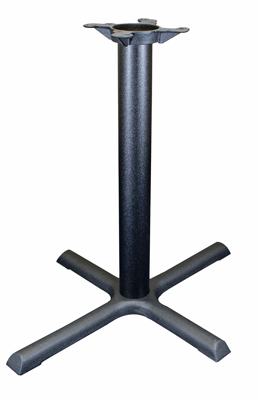 Dining / Bar Height - Crisscross Black Iron Cast Base or Outdoor-Ready Zinc Undercoat Black Dining / Bar Height - Crisscross Black Iron Cast Base or Outdoor-Ready Zinc Undercoat Black
