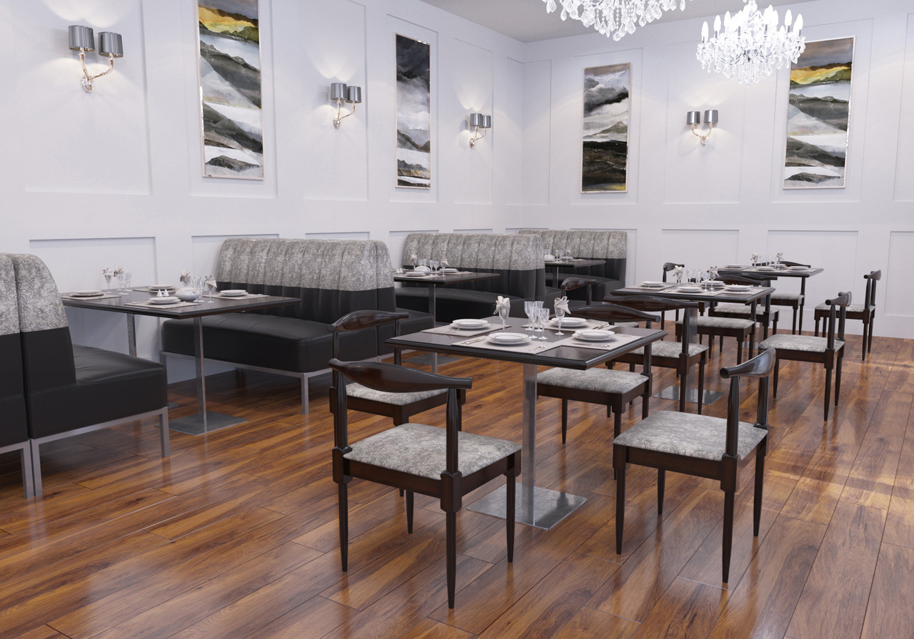 Custom Banquette Double Booths Restaurant Tables Restaurant