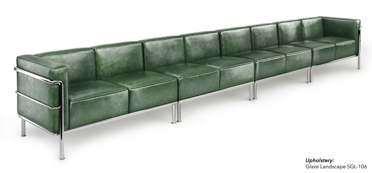 St002 Le Corbusier Style Extended Large Sofa Modernlinefurniture
