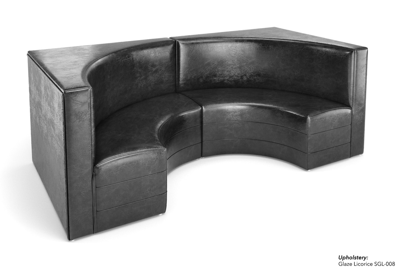 Half a Circle Booth Restaurant Seating - Contract Grade - Premium Performance Upholstery - 100% Handcrafted In USA Half a Circle Booth Restaurant Seating - Contract Grade - Premium Performance Upholstery - 100% Handcrafted In USA