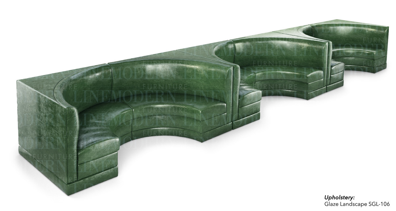 Half-a-Circle Booths Restaurant Seating - Fully Customizable - 100% Handcrafted In USA - Restaurant Complete Interior Solution - 21 Half-a-Circle Booths Restaurant Seating - Fully Customizable - 100% Handcrafted In USA - Restaurant Complete Interior Solution - 21
