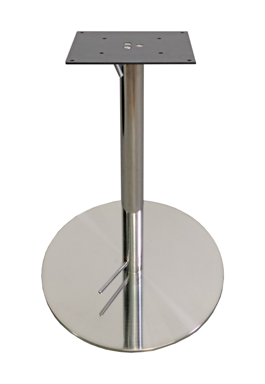 black base adjustable bar stool on Stainless Steel Adjustable Base From Dining To Bar Height Steel Or Black Finish Modernlinefurniture