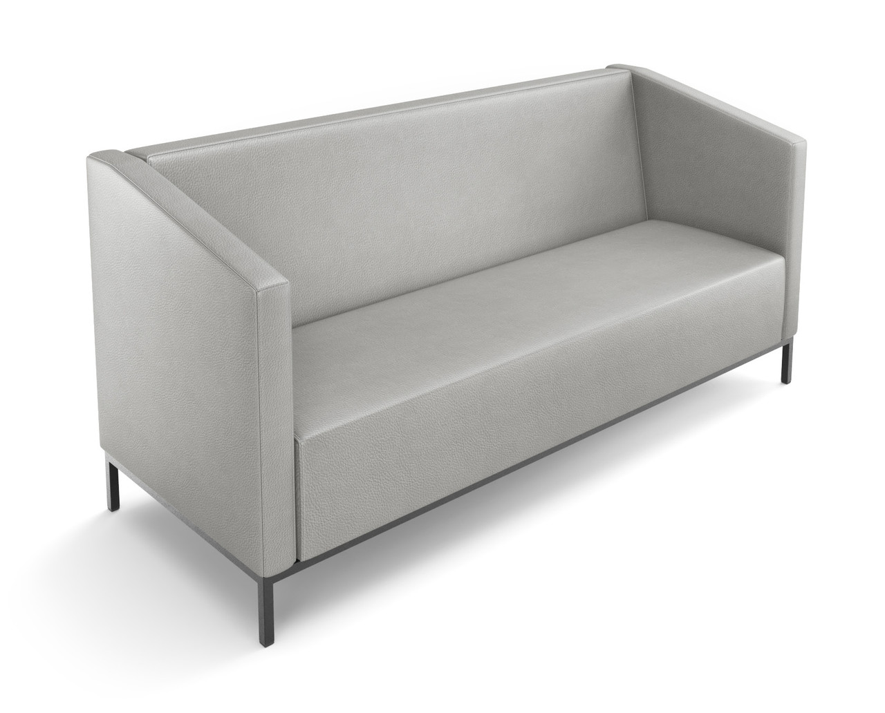 Scania Modern Love Seat - Optional USB/110v Outlet - Handcrafted in USA